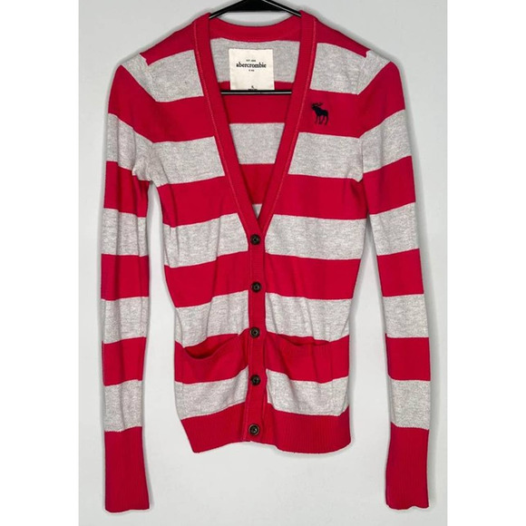 Abercrombie Kids Y2K Button Down V Neck Cardigan XL - Picture 1 of 3